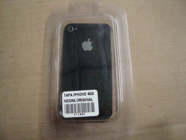 Tapa Iphone 4Gs 4S A1387 Negra Sin Marco