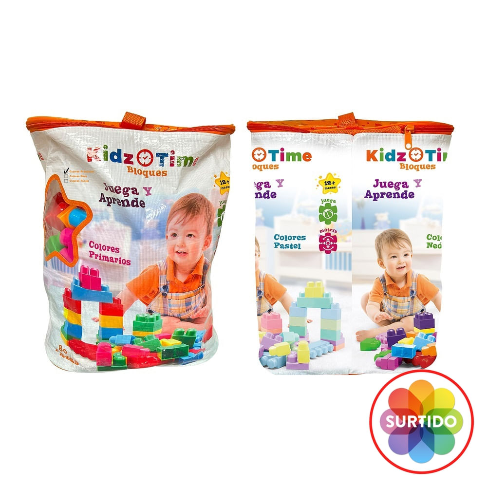Bloques Kidz Time Surtido - 80 Pzas