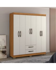 Ropero 6 Puertas Y 2 Gavetas Freijo Trend Off White