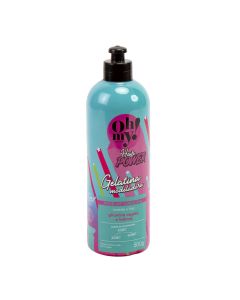 Fijador Para Cabello Gelatina Moldeadora 500g Turquesa