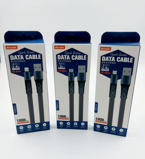Cable Usb Micro Modelo Pd-B80 1M Azeada Negro