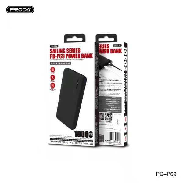 Bateria Emergencia 10000 Mah Modelo  Pd-P69  Proda Blanco