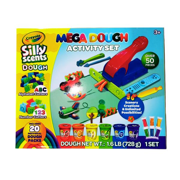 Kit De Arena Moldeable Mega Dough Crayola (80 Piezas)
