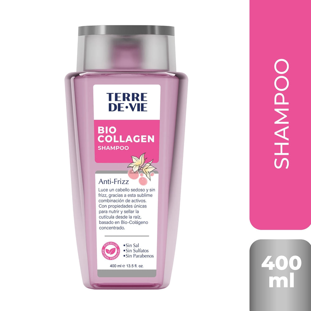 Shampoo Bio Collagen Terre De Vie Anti-frizz - 400 Ml