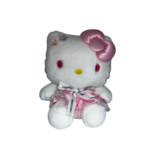 Peluche De Hello Kitty Con Lazo Rosado