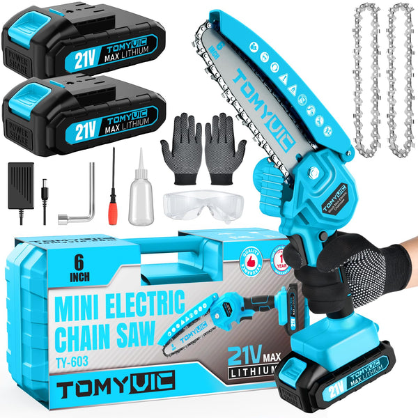 Mini motosierra inalámbrica de litio 6 pulgadas