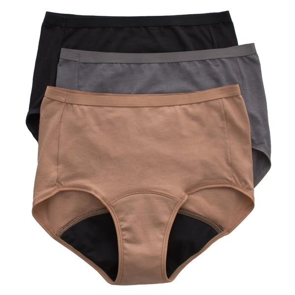 Panty Hanes, Para Mujer, De Periodo Flujo Moderado, 3 Pack Surtido -talla 7