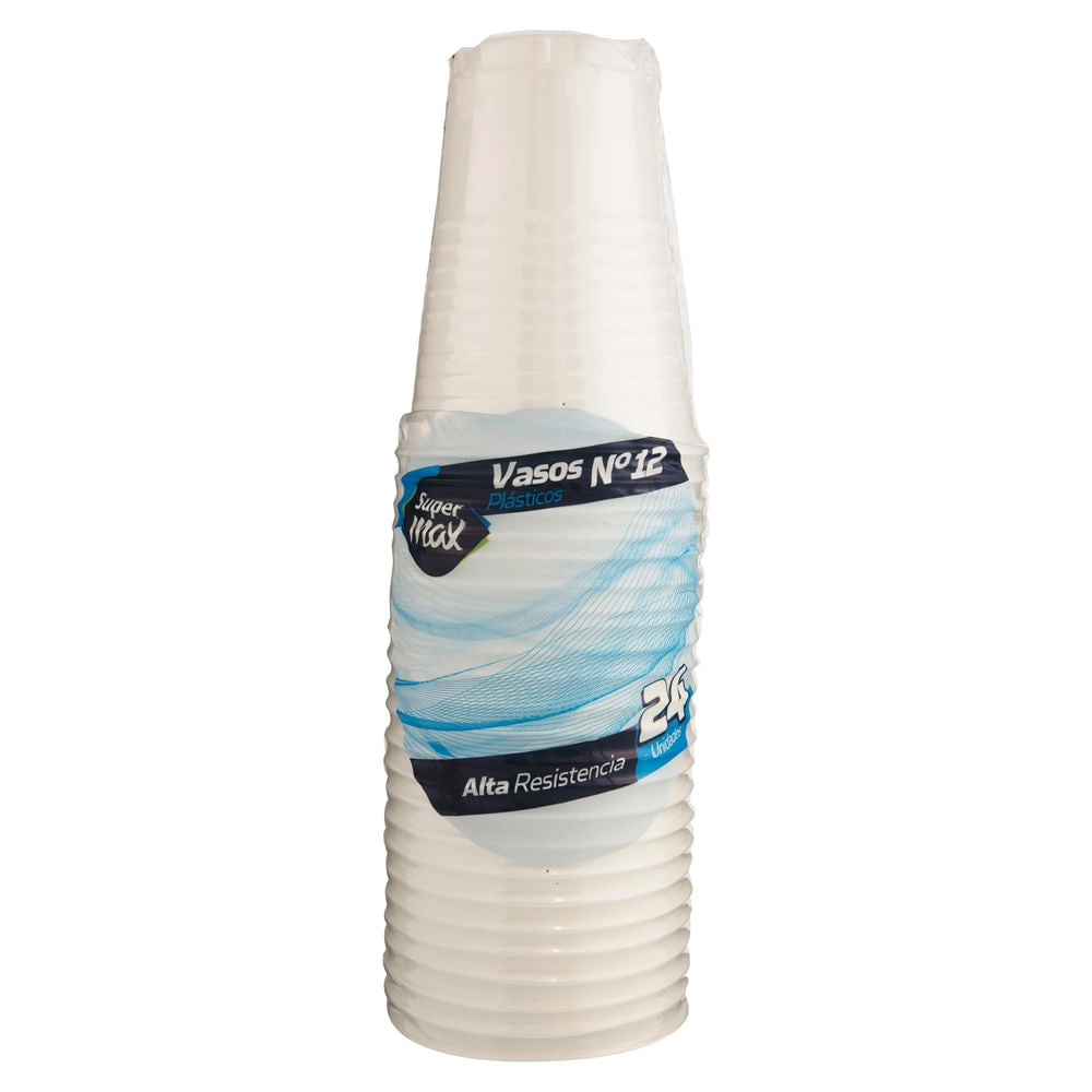 Vaso Supermax Desechable N12 24 Unidades