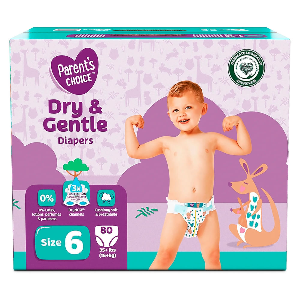 Pañales Parents Choice Talla 6 - 80 Unidades