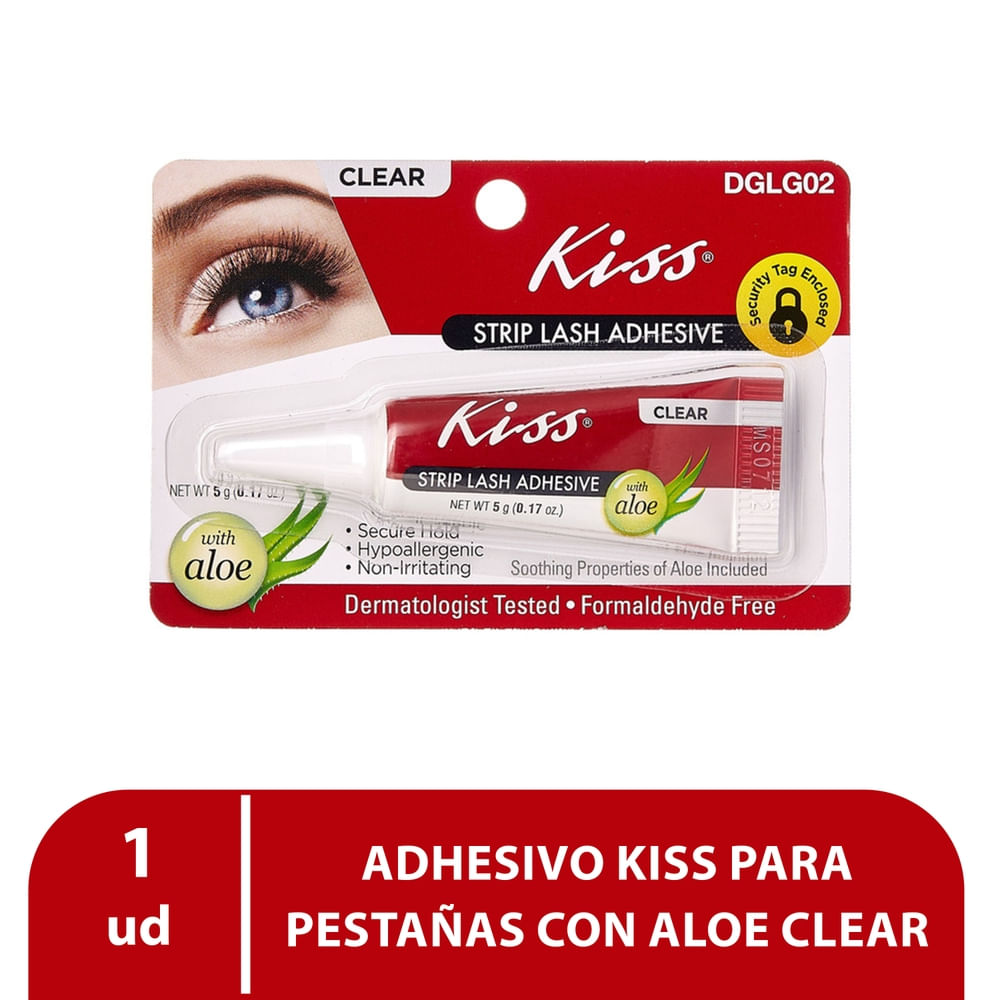Adhesivo Kiss Para Pestañas Con Aloe Clear
