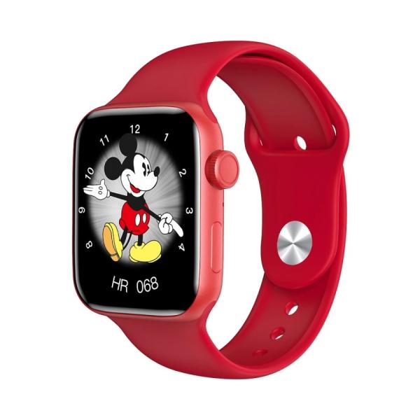 Reloj Inteligente Hw22 Pro Serie 6 Negro Rojo