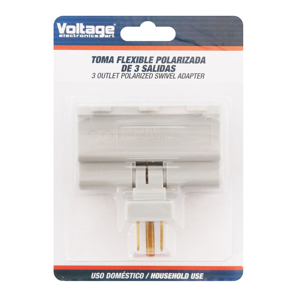 Enchufe Movible Voltage Con 3 Conectores