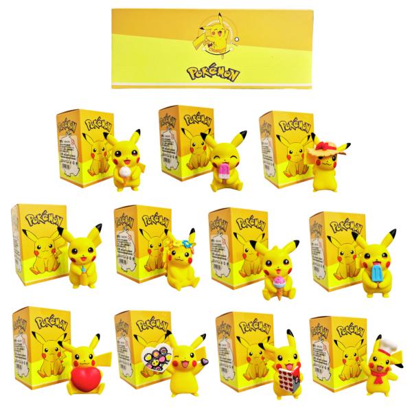 Set De 11 Figuras (Caja Sorpresa De Pikachu - Pokemon)