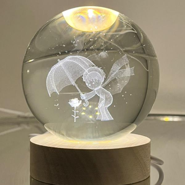 Lampara Esfera Diseño 3D Principito