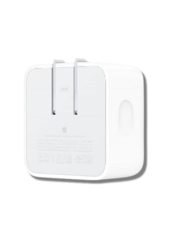 Cubo Cargador Compacto  2 Tipo C 35W  Iphone  Blanco