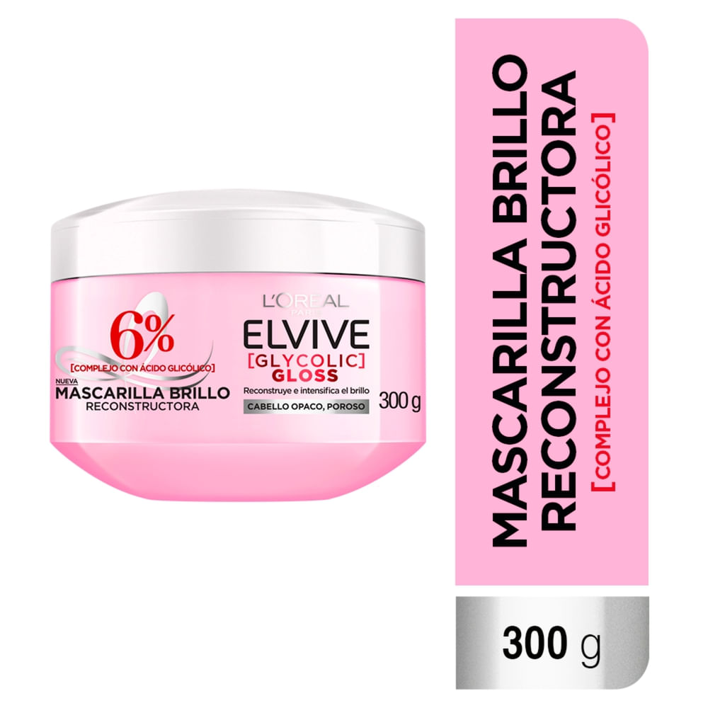 Tratamiento L'oréal Paris Elvive Glycolic Gloss - 300 G