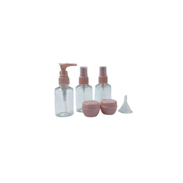 Set Recipientes Para Viaje Modelo Sl-28714-1 Rosado