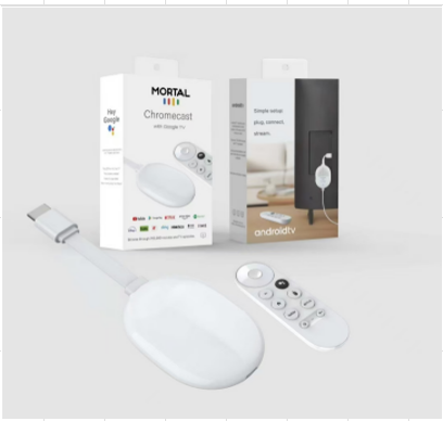 TV BOX REPRODUCTOR MULTIMEDIA 4K COMPATIBLE CON GOOGLE TV, CHROMECAST Y CONTROL DE VOZ