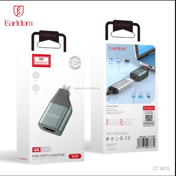 ADAPTADOR USB-C A HDMI 4K EARLDOM ET-W39