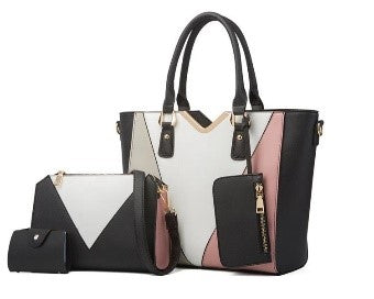 BOLSO 3 EN 1 PARA DAMA F20808 TRICOLOR (Colores Varios) NEGRO/TRICOLOR