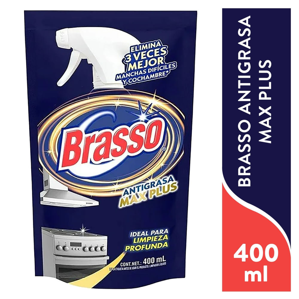 Brasso Antigrasa Doy Pack Max Plus 400ml