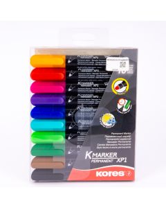Marcador Kores Permanente 10und