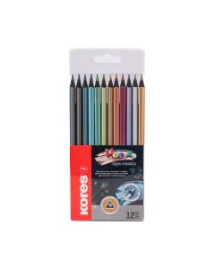 Lápiz Color Metálicos 12pzas Kores