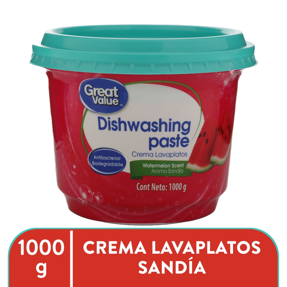 Lavaplatos Great Value Sandia - 1000 G