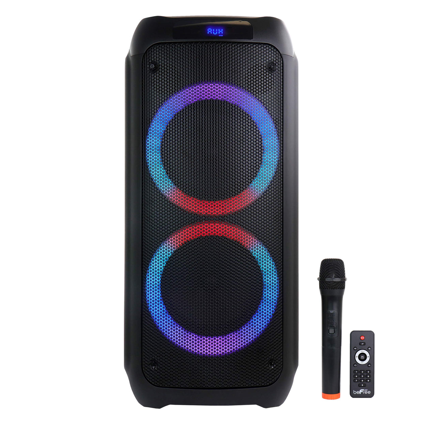 Parlante Bluetooth Doble 8" con Luces LED