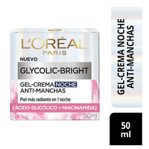 Gel Loreal Crema De Noche Con Ácido Glicólico 50 Ml