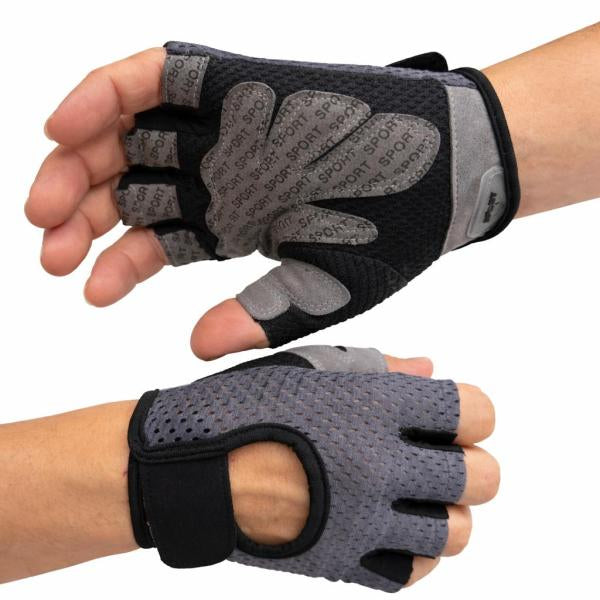 Guantes Para Gimnasio Gris L