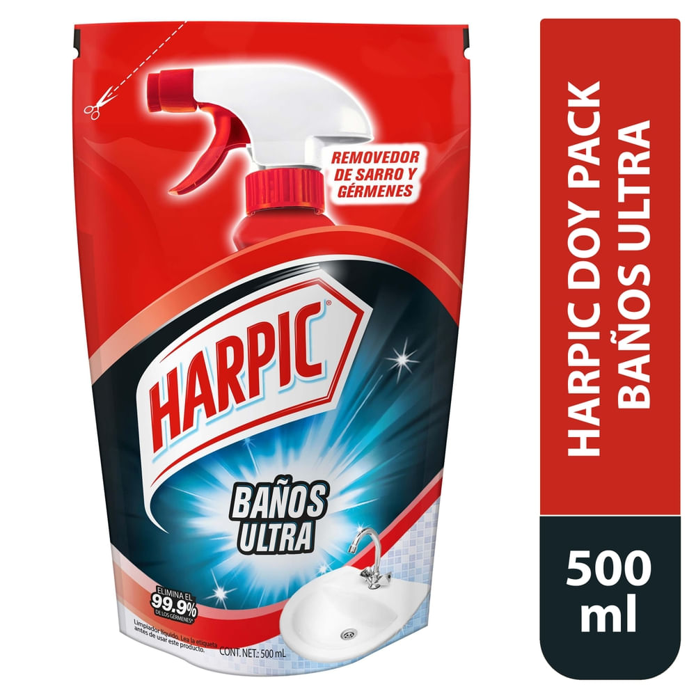 Harpic Limpiador De Baños Ultra Doypack 500ml