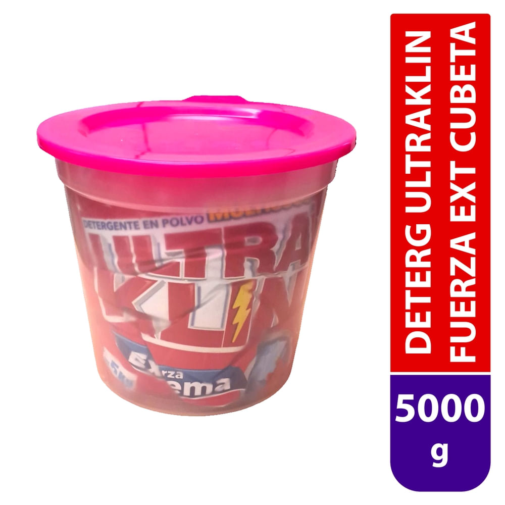 Deterg Ultraklin Fuerzext Cubeta 5000 Gr