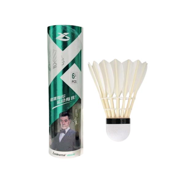 VOLANTE DE BADMINTON #66 PLUMA PATO - 6  unds