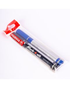 Marcador Permanente Stabilo 2 Unidades Negro Y Azul