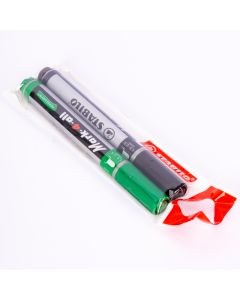 Marcador Permanente Blister 2und Negro Verde