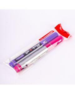 Marcador Permanente Stabilo 2 Unidades Violeta Y Rosado