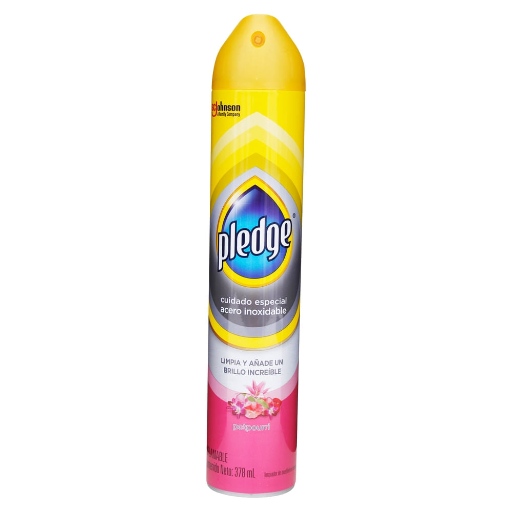 Limpiador Acero Inox Pledge Mueb 378ml
