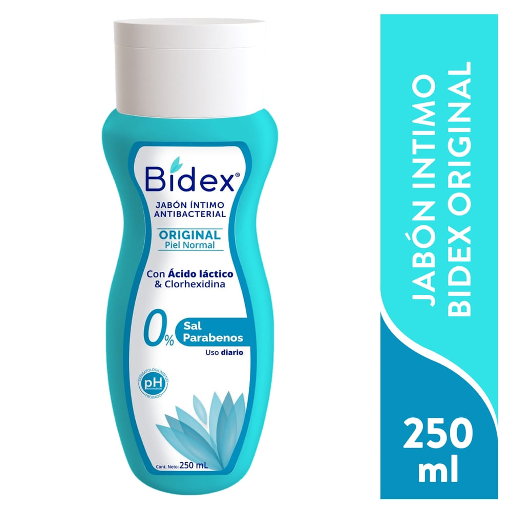 Jabón Íntimo Bidex Original -250 Ml