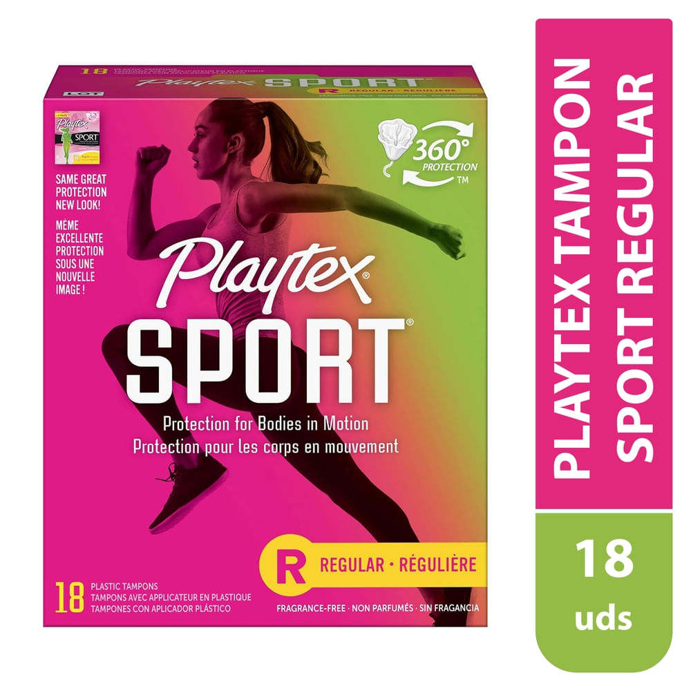 Tampón Playtex Sport Regular - 18 G