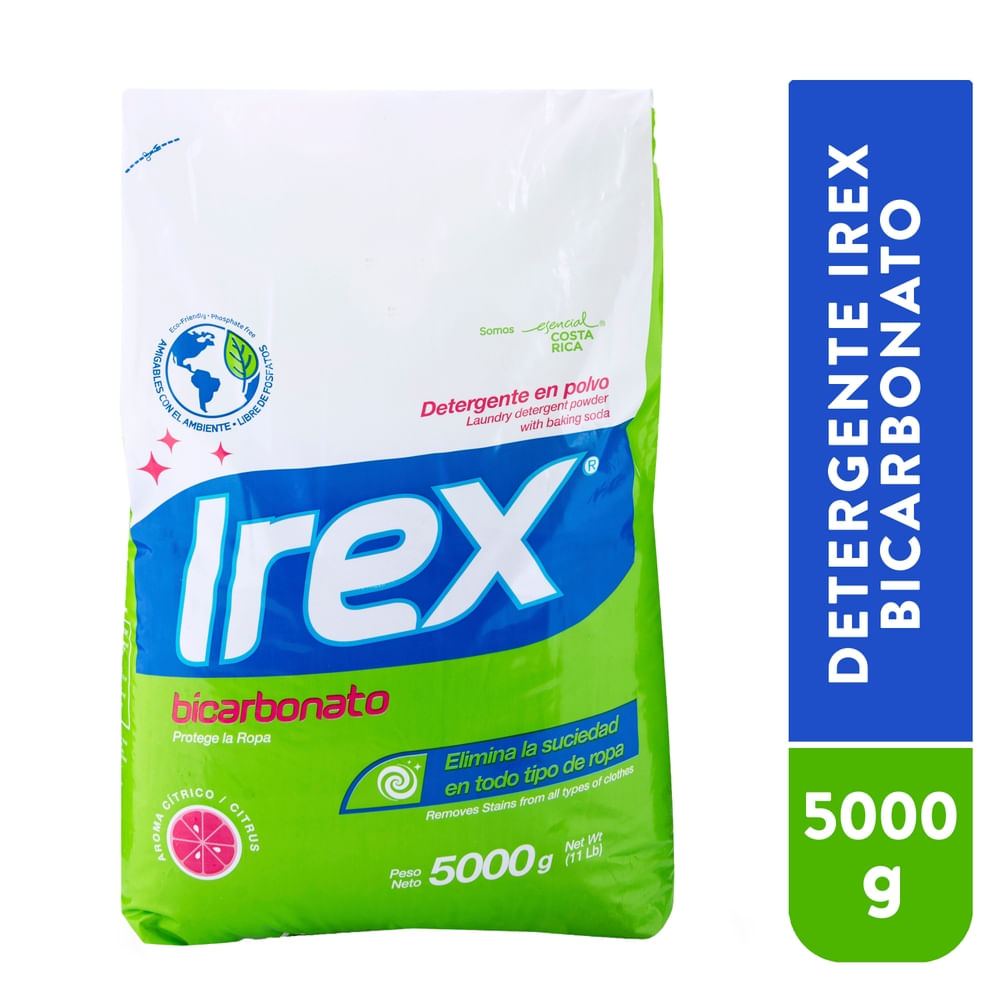Detergente En Polvo Irex Bicarbonato - 5000 G