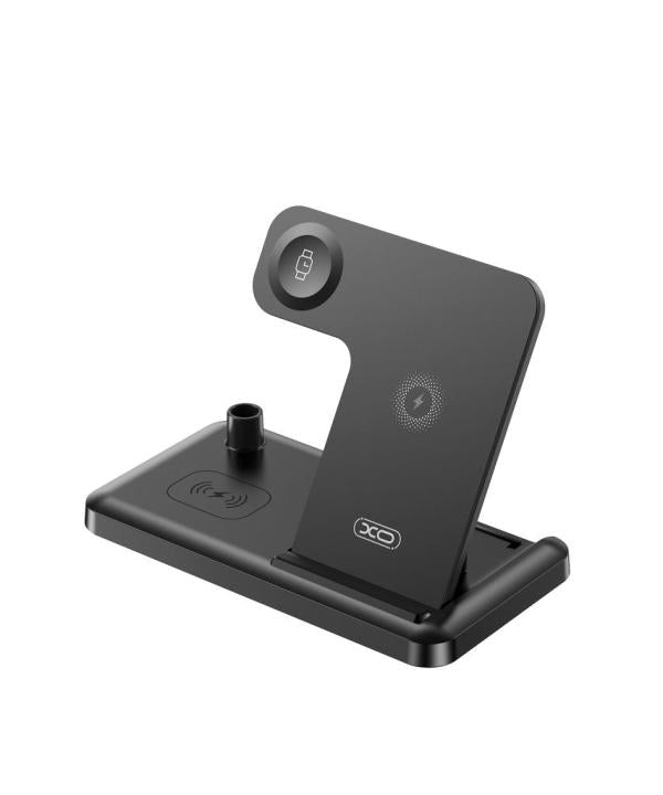 Cargador Inalambrico 4 En 1 Modelo Wx033 Xo Negro