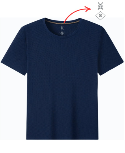 Camisa Lisa Azul S