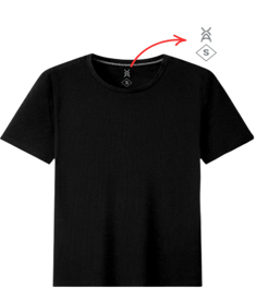 Camisa Lisa Negra S