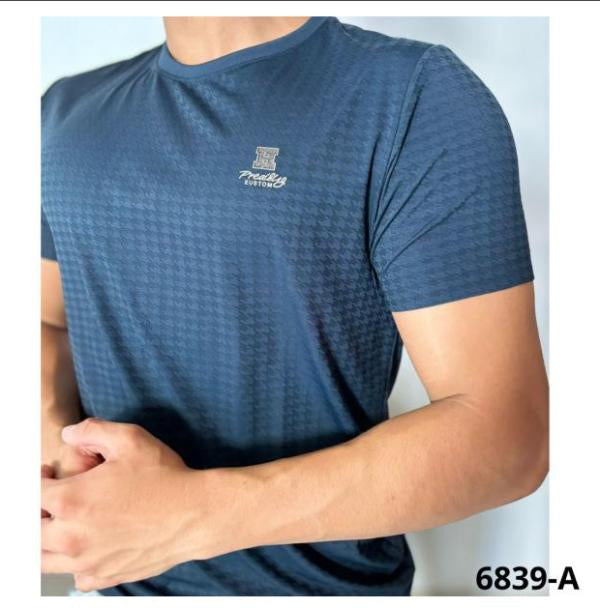 Camisa Azul Oscuro Tela Fria Xs