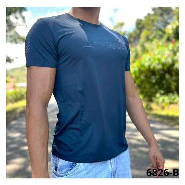 Camisa Azul Oscuro Tela Fria Xs