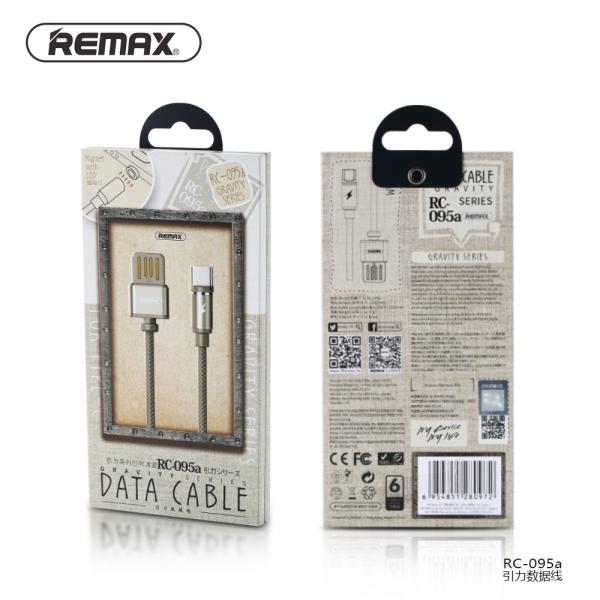 CABLE USB TIPO C RC-095A GRAVITY SERIES REMAX DORADO