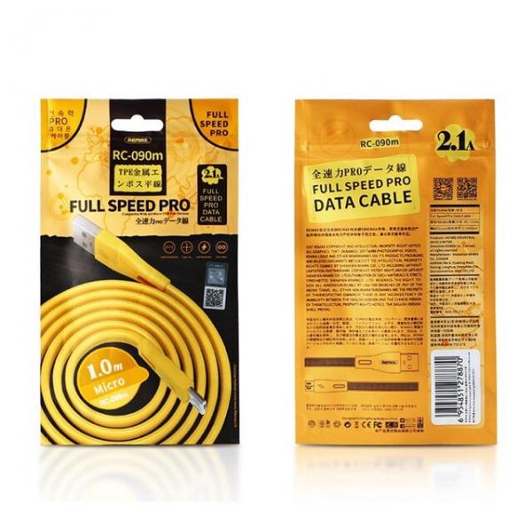 Cable Usb Lightning RC-090I Full Speed Pro Remax Dorado