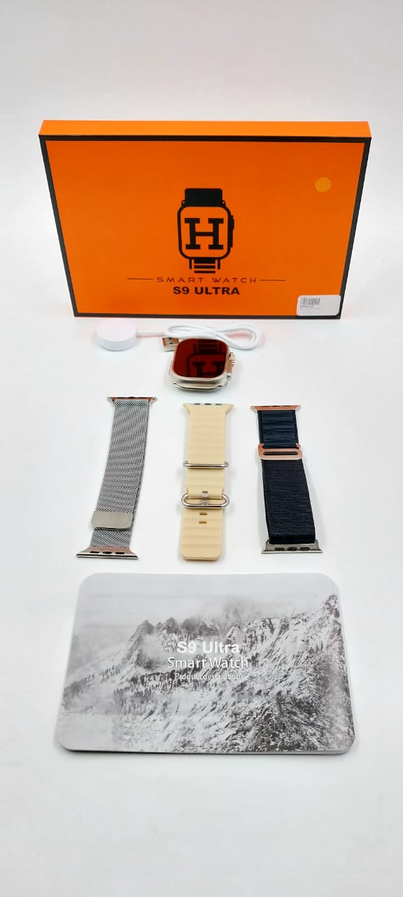 Reloj Inteligente 3 Fajas  S9 Ultra Plateado