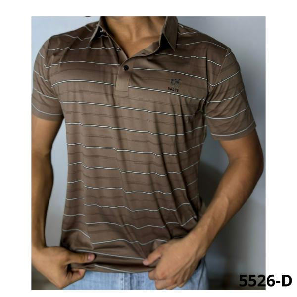 Camisa Cuello Polo Cafe Tela Fria Xs